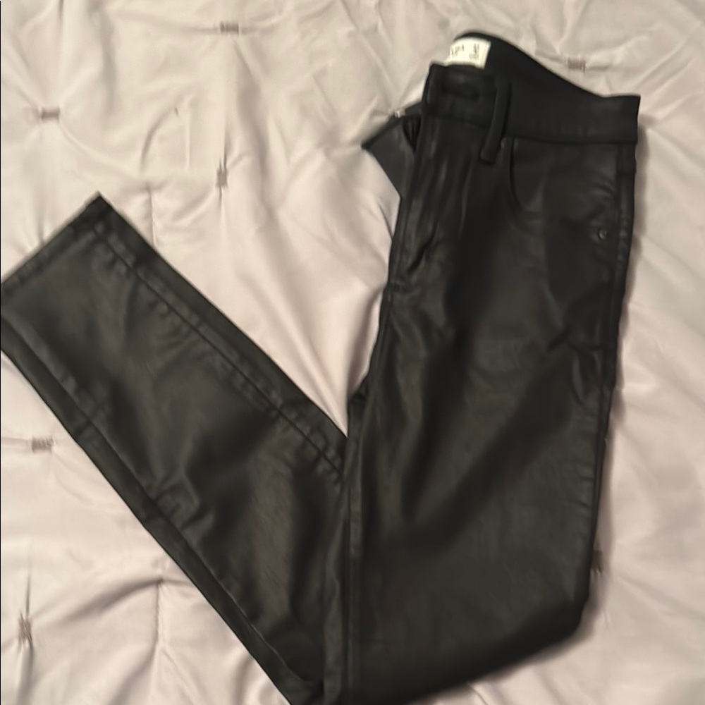Black Shiny Abercrombie Jeans